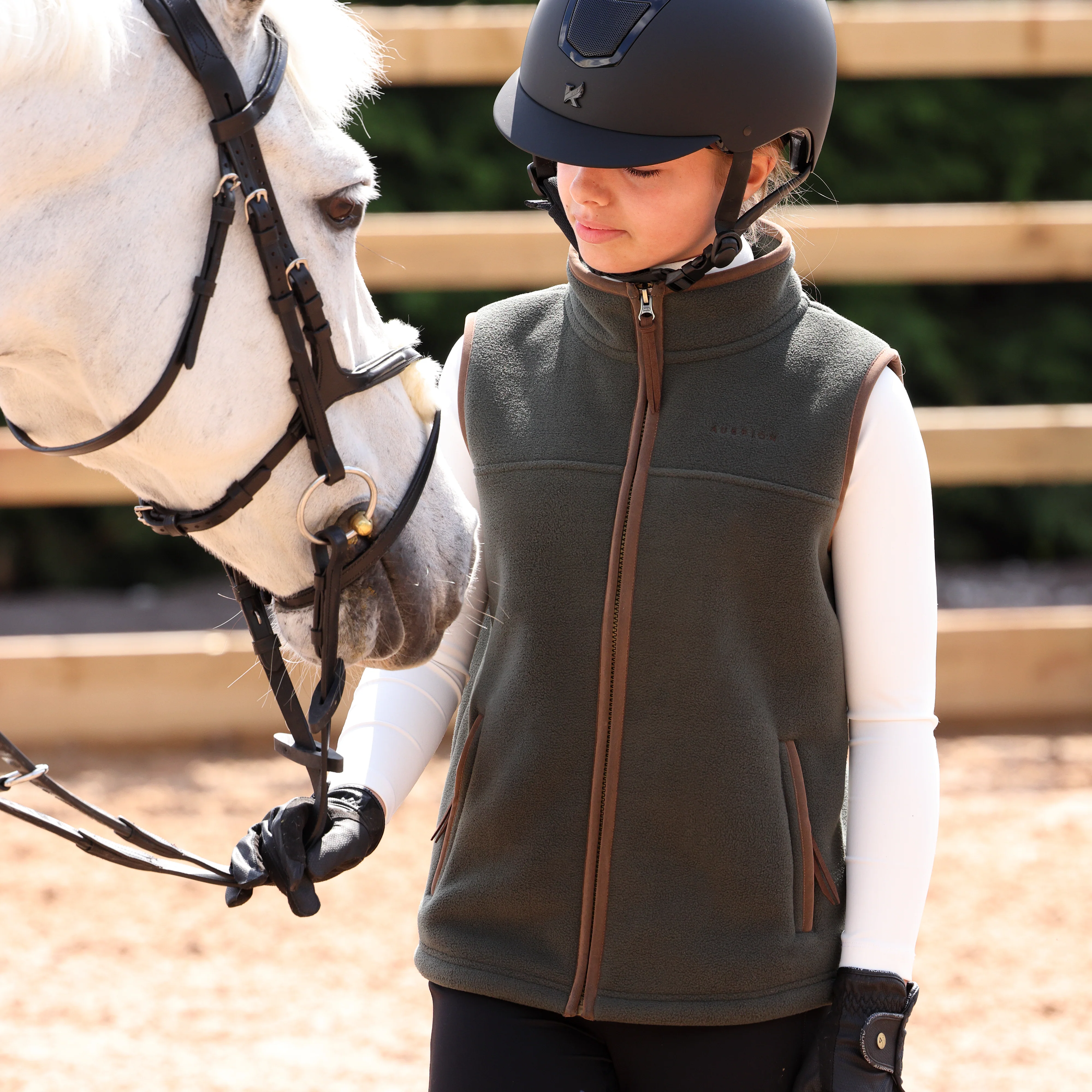 Aubrion Core Fleece Gilet - Young Rider - Image 3