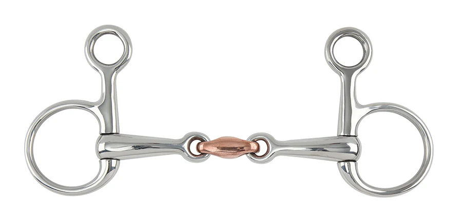 Shires Hanging Cheek Copper Lozenge Snaffle